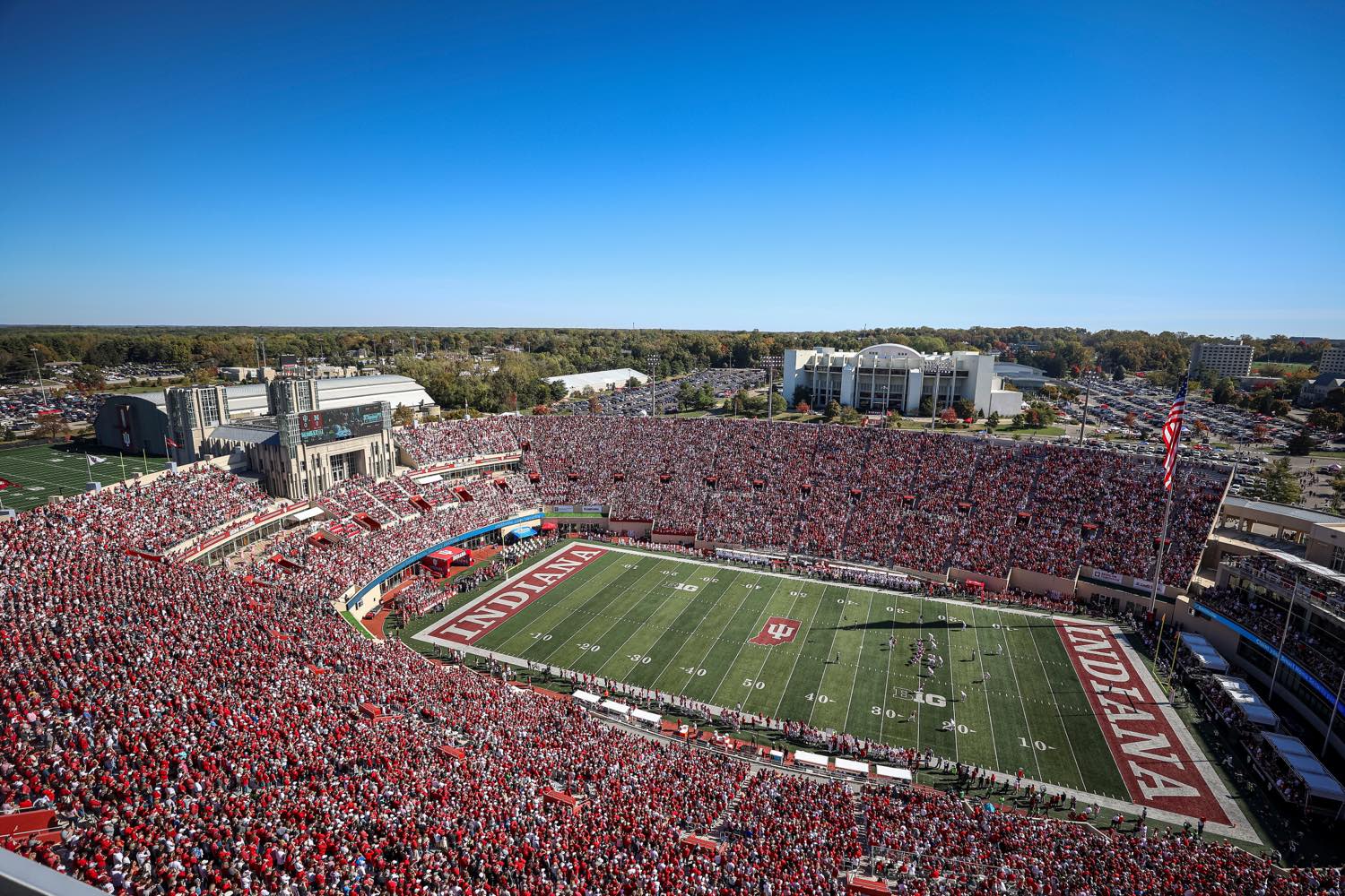 A packed Memorial Stadium on a home game day